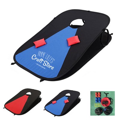 Collapsible Corn Hole Board with 8 Bean Bag