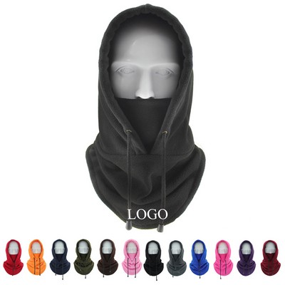 Fleece Hood Hat with Balaclava Mask