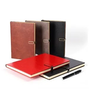 Business Luxury Leather Notebook Gift Set With Pen