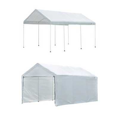 Gazebo Canopy 8-Leg 10x20x9 White W/Encl