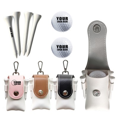 PU Golf Waist Bag Set