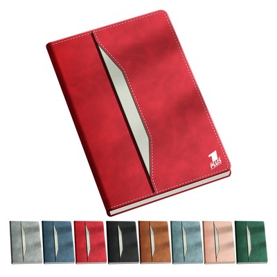 Simple Style Soft Leather Business Office Meeting Notebook