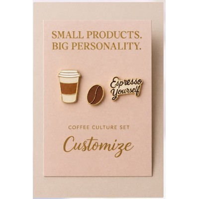 Coffee Culture Pin Set