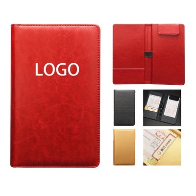 PU Leather Checkbook Holder