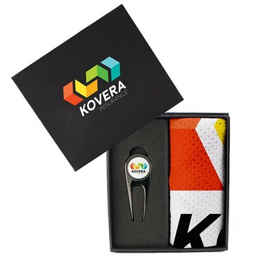 Revo Divot Tool and Dormie Towel Mini Presentation Box