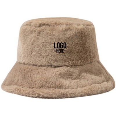 Winter Faux Fur Fuzzy Warm Bucket Hat