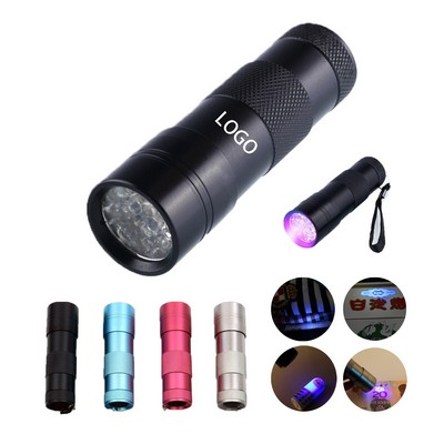 12-LED UV Blacklight Flashlight
