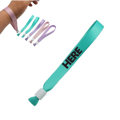 Cloth Event Wristband Disposable with Adjustable Closure