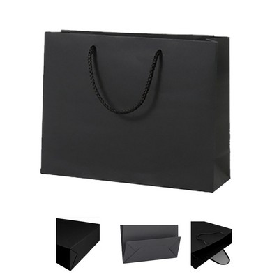 Black Cardboard Gift Bag with Handles