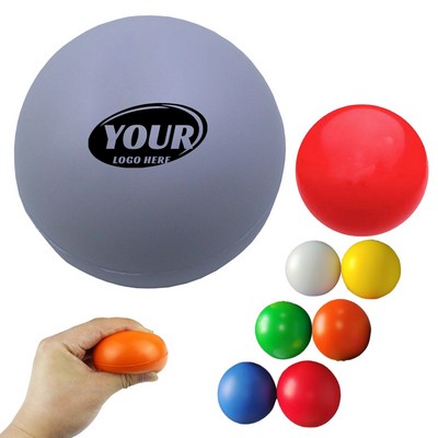 Solid Color Round Stress Squeeze Ball