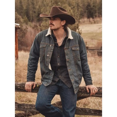 Wrangler® Men's Sherpa Lined Denim Jacket