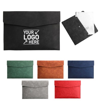 A4 Document Folder with Snap Closure - Letter & Receipt Organizer for Office