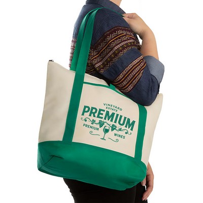 Non-woven Shopping Tote Bag With Front Small Pocket