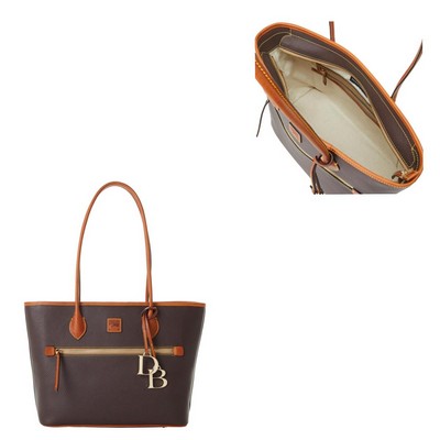 Dooney & Bourke Brown Tmoro Pebble Grain Tote Bag