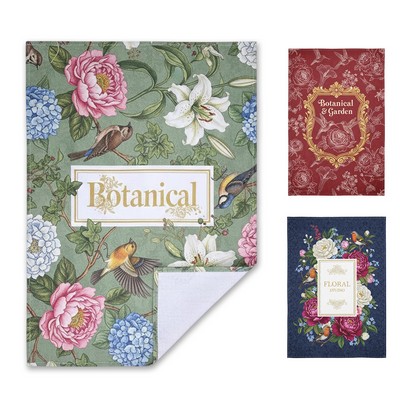 Large Full Color Cotton-Linen Blend Tea Towel