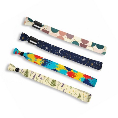 Full Color Wristband With Locking Bead