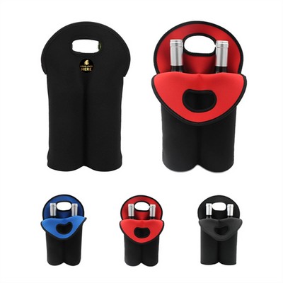 Neoprene Dual-Bottle Wine Tote