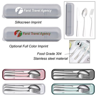 Stainless steel Cutlery Set in Plastic Box