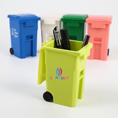 Trash Can Desktop Pen Holder