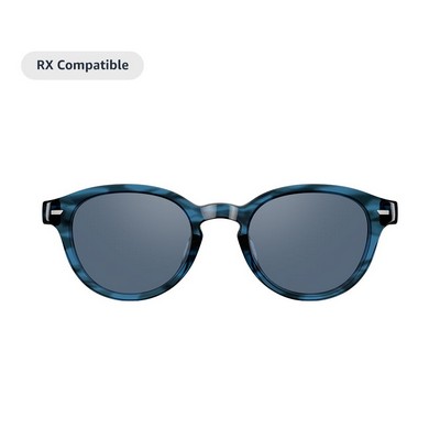 Amazon Echo Frames, an Alexa device (newest model), Smart glasses with Alexa, Round frames in Blu...