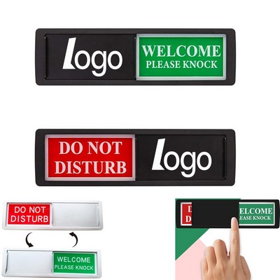 Versatile Do Not Disturb & Welcome Please Knock Abs Privacy Door Sign 7''X2''