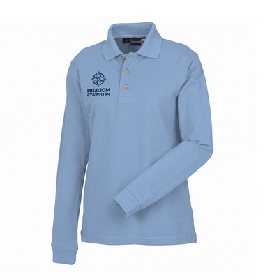 Men's Pique Long Sleeve Polo