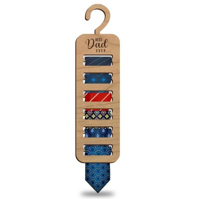 12" Wooden Men Tie Rack Hanger