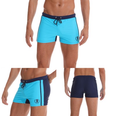 Men's Square Leg Swim Briefs Tight Swim Trunks Swimsuit Athletic Bathing Suit Swimwear with Liner