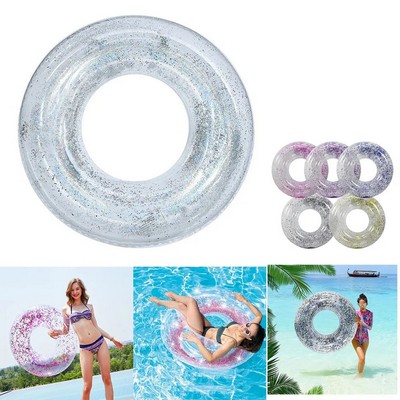 Transparent Glitter Tube Inflatable Swimming Pool