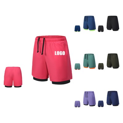 Mens Swim Trunks with Compression Liner