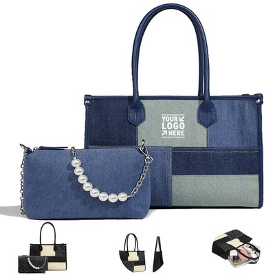 Classic Denim Tote Bag