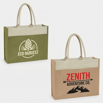 Custom Logo Eco Jute Promo Bag