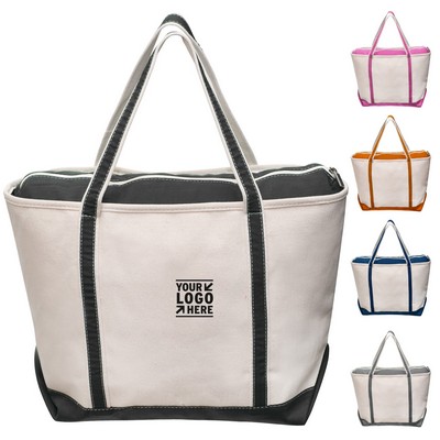 Classic Nautical Canvas Tote