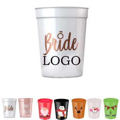 16oz Durable Polypropylene Reusable Stadium Cup for Events