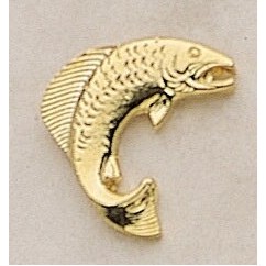 Salmon Marken Design Cast Lapel Pin (Up to 7/8")