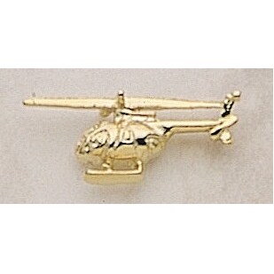 Helicopter 3D Marken Design Cast Lapel Pin (Up to 1")