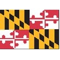 3'x5' Maryland State Nylon Outdoor Flag - Style A