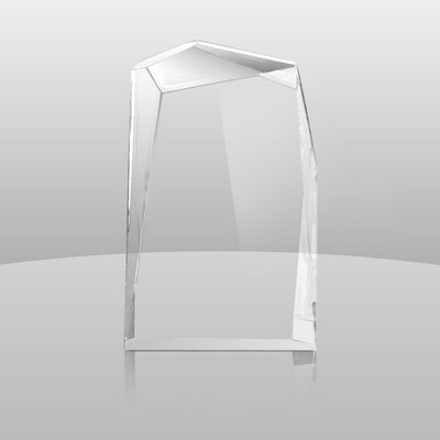 Color Etched Heavy Jewel Bevel Award (8"x6"x1 1/4")