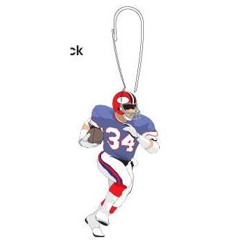 Football Player Zipper Pull