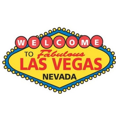 Welcome to Las Vegas Sign Promotional Magnet w/ Strip Magnet (2 Square Inch)
