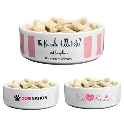 14 Oz. Matte/Gloss Ceramic Dog Bowl