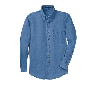 Port Authority® Long Sleeve Denim Shirt.