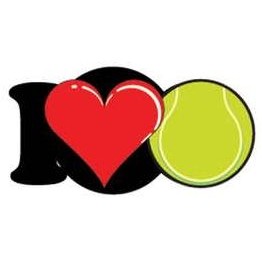 I Love Tennis Lapel Pin
