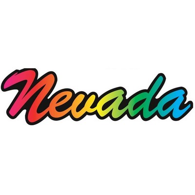 Nevada Promotional Magnet w/ Strip Magnet (3 Square Inch)