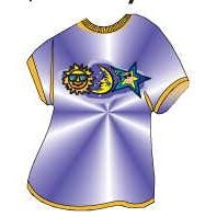 Sun And Moon T-Shirt Lapel Pin