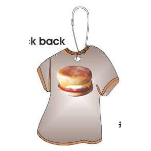Breakfast Sandwich T-Shirt Zipper Pull