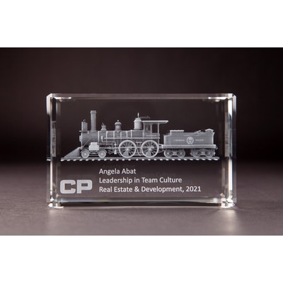 Beveled Rectangle Crystal Award (2 3/4 x 3 1/2 x 5 7/8")
