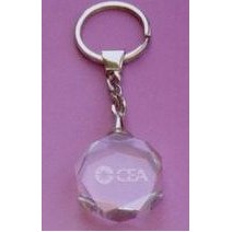 Round Crystal Keychain in Gift Box