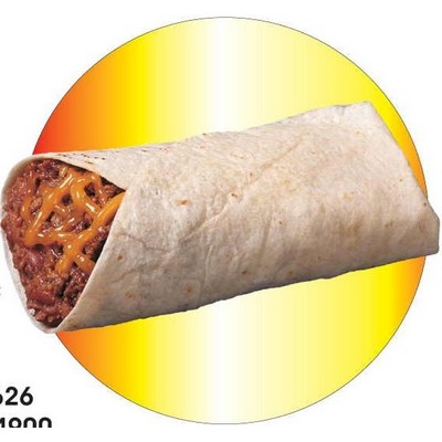 Burrito Acrylic Coaster w/Felt Back