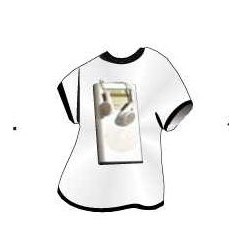 MP3 Player T-Shirt Lapel Pin
